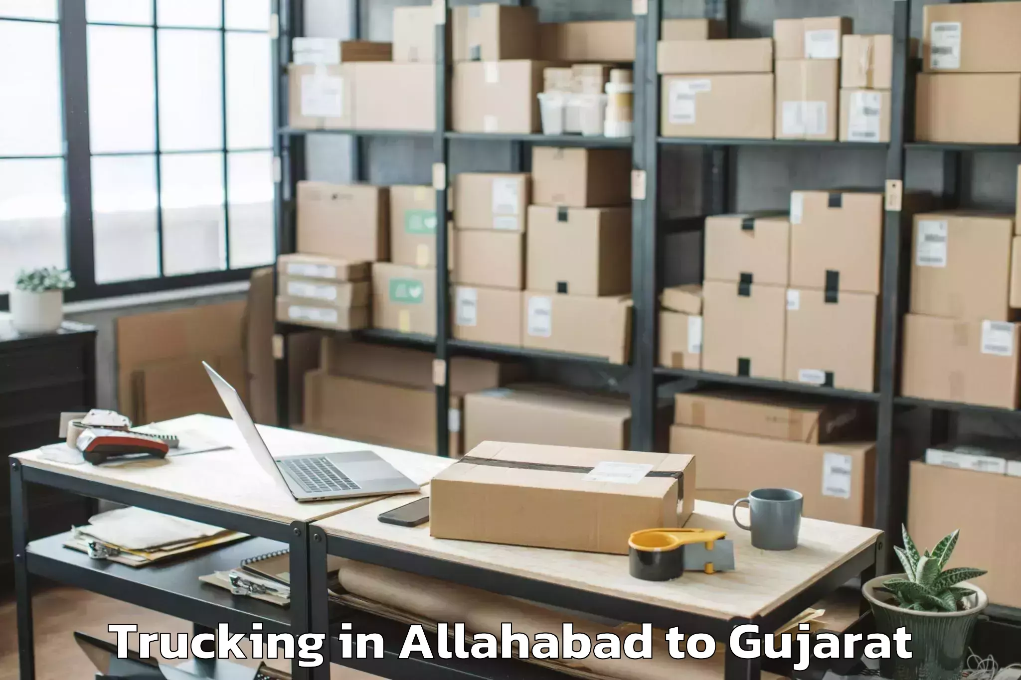 Top Allahabad to Udhana Trucking Available